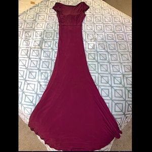 Windsor burgundy special occasion gown